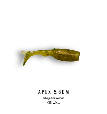 5 szt. | Apex Shiner 5.8 cm – Przynęta na Okonia | Intensywna Akcja Boot Tail