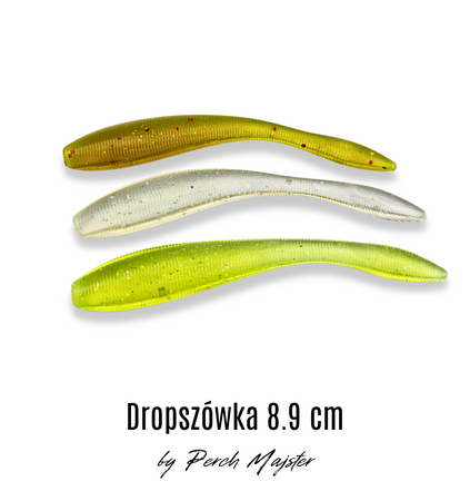 Dropszówka 8.9 cm – 5 szt. Przynęty na Okonia | Doskonała na Dropshot & Czeburaszkę